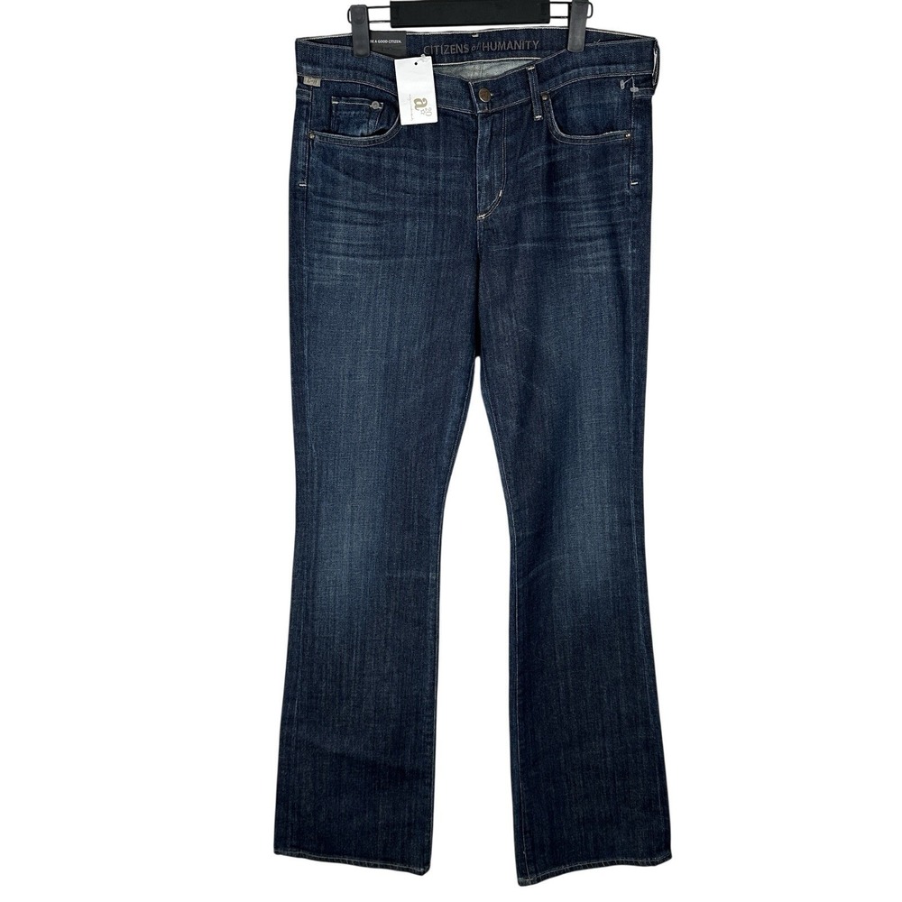 NEW Citizens of Humanity Amber Medium Mid Rise Bootcut Jeans 32 Dark Wash Denim